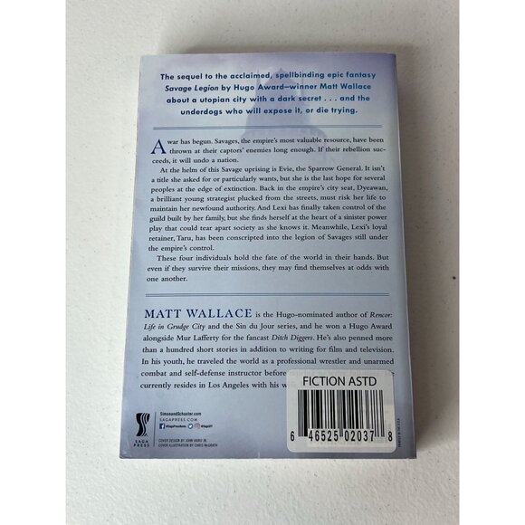 Savage Bounty Matt Wallace Book 2 Savage Rebellion Science Fiction Fantasy Novel - Picture 6 of 6